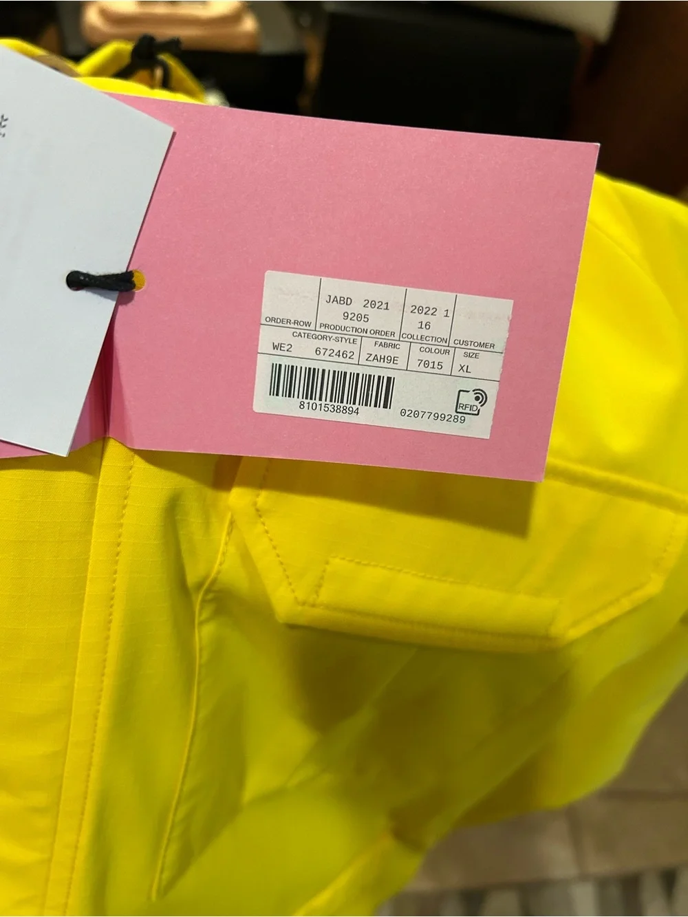 Men's Gucci X Northface techno, hooded rain, jacket size XL